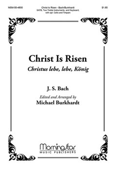 Christ Is Risen by Bach Johann Sebastian - Burkhardt Michael - for SATB