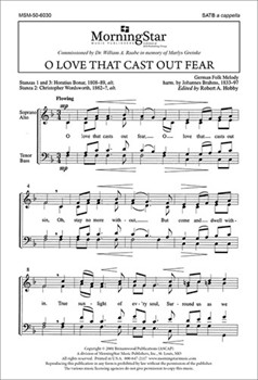 O Love That Casts Out Fear by Brahms Johannes - Hobby Robert A - for SATB a cappella
