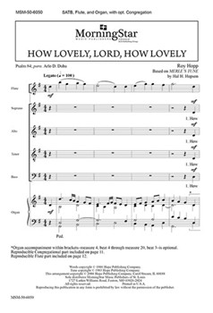 How Lovely Lord How Lovely by Hopp Roy for SATB Optional Congregation