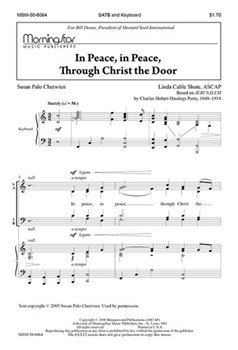 In Peace In Peace Through Christ The Doo by Shute Linda Cable for SATB