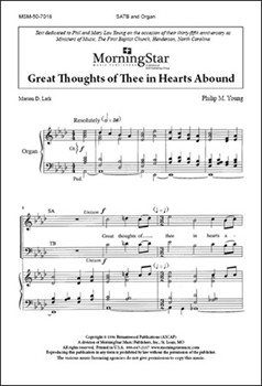 Great Thoughts of Thee in Hearts Abound
