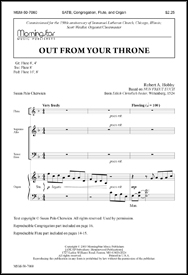 Out From Your Throne by Hobby Robert A for SATB and Congregation