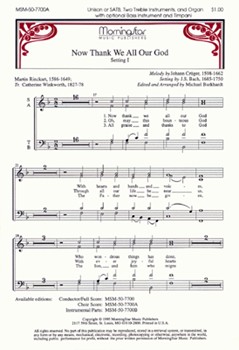 Now Thank We All Our God (Full Score)