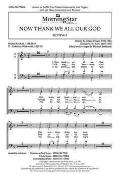Now Thank We All Our God (Choral Score)