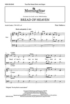 Bread Of Heaven by Mathews Peter for 2-Part Mixed