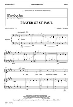 Prayer Of St Paul by Callahan Charles for SAB