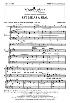 Set Me As a Seal (Choral Score)