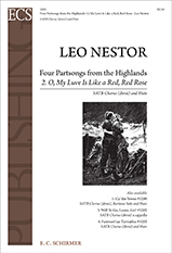 O My Love Is Like A Red Red Rose by Nestor Leo Burns Robert for SATB