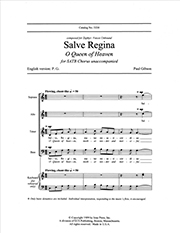 Salve Regina by Gibson Paul for SATB