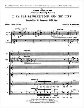 I Am the Resurrection and the Life (Full/Choral Score)