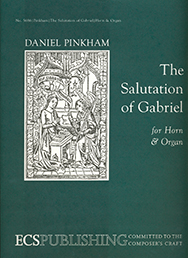Salutaion Of Gabariel The by Pinkham Daniel for F Horn W/o