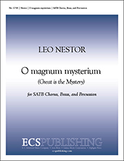 O Magnum Mysterium by Nestor Leo for SATB