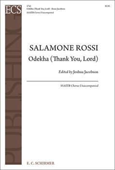 Odekha (Thank You Lord) by Rossi Salamone - Jacobson Joshua - for SSATBB