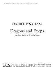 Dragons & Deeps by Pinkham Daniel for Tuba W/org