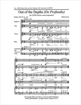 Out Of The Depths by Kyr Robert for SATB