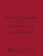 The Cask of Amontillado (Full/Piano/Vocal Score)