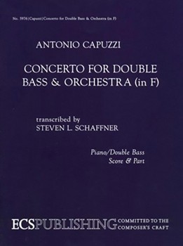 Concerto In F by Capuzzi Antonio - Schaffner Steven L. - for Str Bs W/k