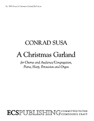 Christmas Garland by Susa Conrad for SATB Full Score for #4365