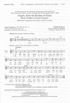 Angels From The Realms Of Glory by Busarow Donald for Full Score