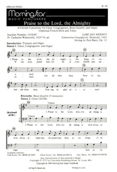 Praise to the Lord, the Almighty (Full Score)