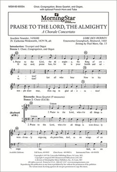 Praise To The Lord The Almighty by Manz Paul for SATB and Congregation