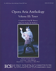 Opera Aria Anthology Volume III by Various - Hoffman Stanley M - for Tenor/High Voice (Conte / Mollicone / Perera / Susa / Ward)