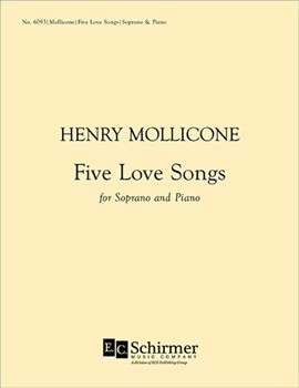 5 Love Songs by Mollicone Henry Browning Brown|Rossetti C. for Soprano/High Voice