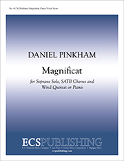 Magnificat by Pinkham Daniel for Soprano Solo SATB