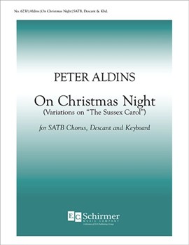 On Christmas Night by Aldins Peter for SATB with Descant