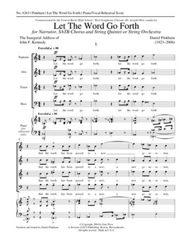 Let The Word Go Forth (Piano/Vocal Rehearsal Score)