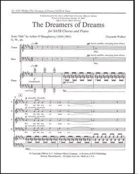 Dreamers Of Dreams by Walker Gwyneth O'Shaughnessy Arthur for SATB
