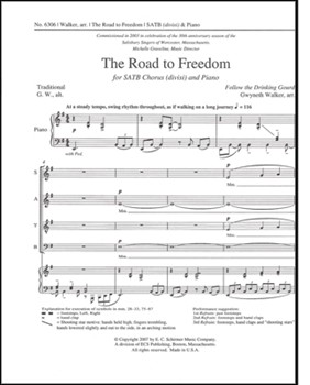 Road To Freedom by Walker Gwyneth - Walker Gwyneth - for SATB