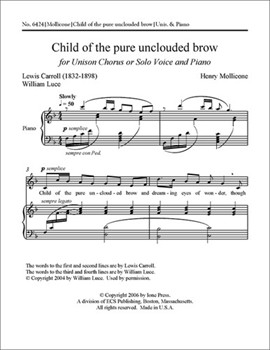 Child Of The Pure Unclouded Brow by Mollicone Henry Carroll Lewis|Luce William for Unison