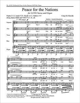 Peace For The Nations by Dealmeida Craig for SATB