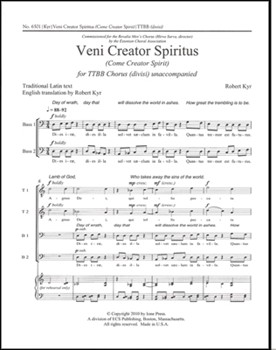 Veni Creator Spiritus by Kyr Robert for TTB/TBB/TTBB (TTBBBB)