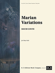 Marian Variations by Conte David for Harp Solo