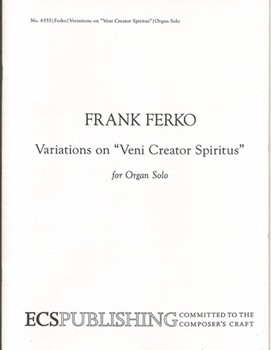 Variatins on Veni Creator Spiritus by Ferko Frank - Ferko Frank - for Organ