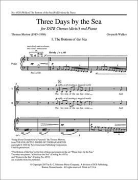 Bottom Of The Sea by Walker Gwyneth Merton Thomas for SATB divisi