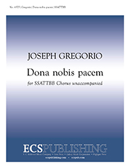 Dona Nobis Pacem by Gregorio Joseph for SATB a cappella