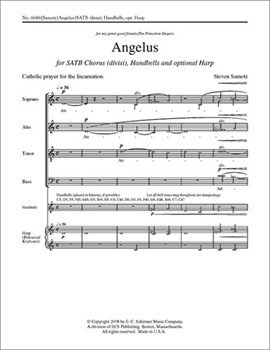 Angelus by Sametz Steven for SATB divisi