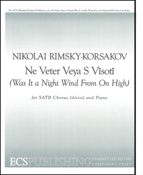 Ne Veter Veya S Visoti by Rimsky-Korsakov Nikolai - Prokhorov Vadim - Tolstoy A. K. for SATB