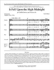It Fell Upon The High Midnight by Gibson Paul for SATB