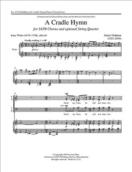 Cradle Hymn by Pinkham Daniel Watts Isaac for SATB