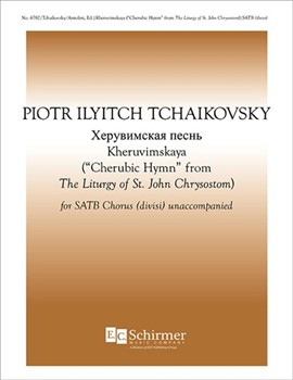Kheruvimskaya by Tchaikovsky Pyotr Ilyich for SATB divisi a cappella