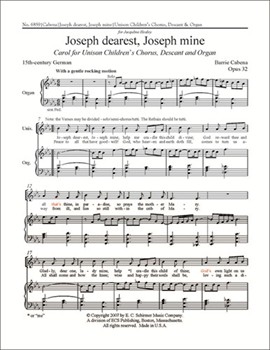 Joseph Dearest Joseph Mine by Cabena Barrie for Unison