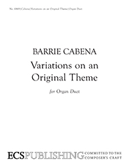 Variations On An Original Theme by Cabena Barrie for Organ