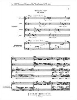 Requiem Part III. The Call to Song: 3. Sing unto Him