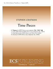 Tempus (Fr Time Pieces) by Chatman Stephen Aristotelis Auctoritates for SATB