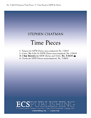 I Saw Eternity (Fr Time Pieces) by Chatman Stephen Vaughan Henry for SATB