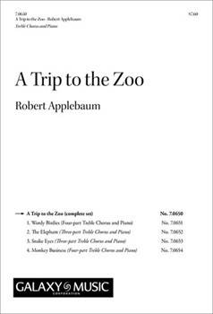 Trip to the Zoo by Applebaum Robert for 4-Part